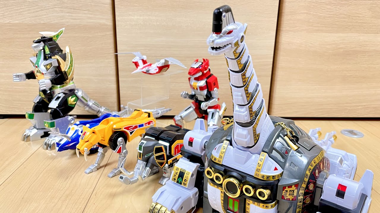 【Mighty Morphin Power Rangers】🦕🦕🦕超合金魂！？ジュウレンジャーのキングブラキオンTitanusで遊んでみた