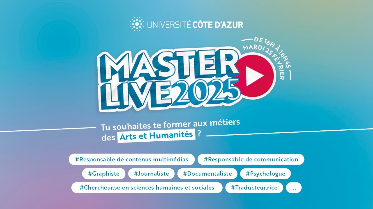 MasterLive 2025 : Se former en Arts et Humanités