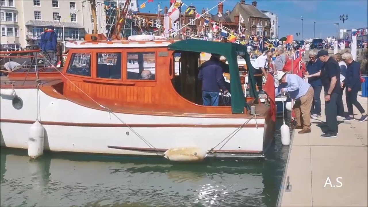The  Dunkirk 1940s Little Ship.    boats arriving  at Ramsgate june 2022