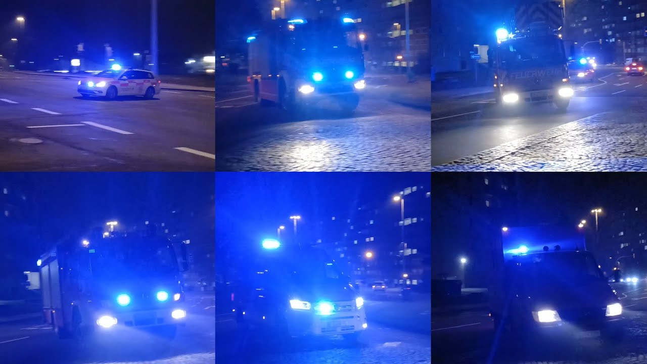 Feuerschein in Wohnblock 
