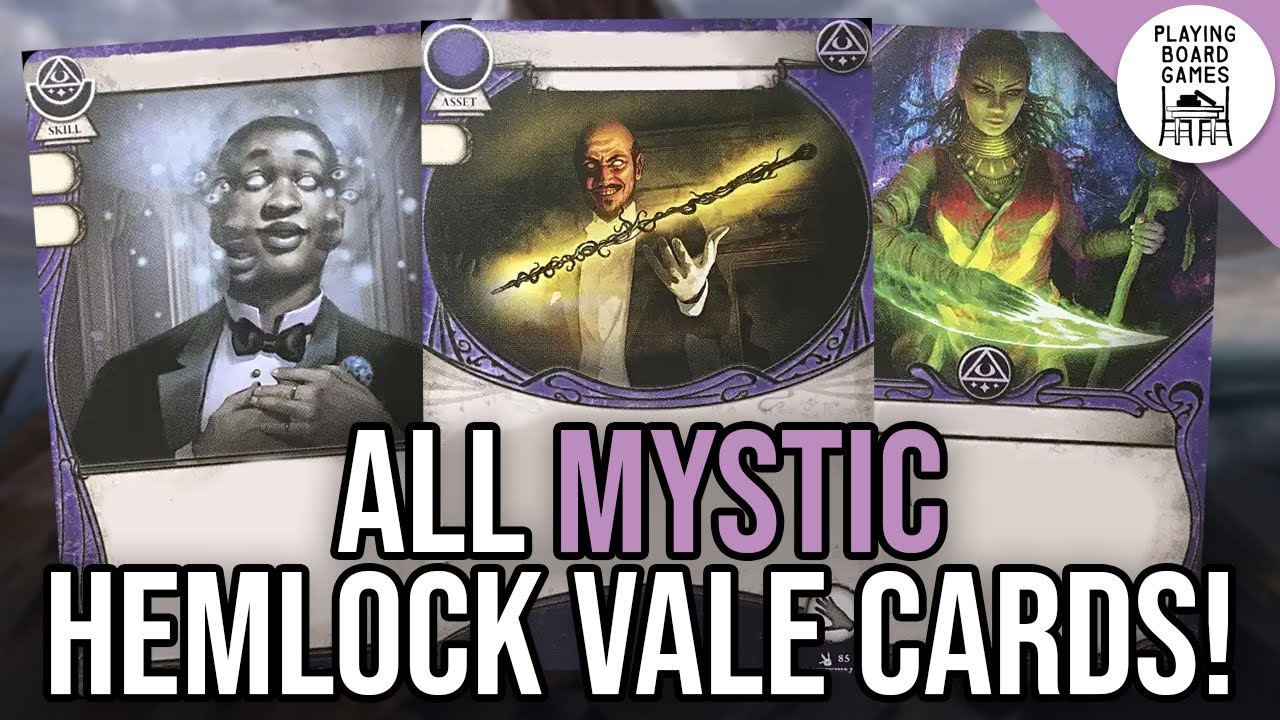 I check out ALL the MYSTIC Player Cards from THE FEAST OF HEMLOCK VALE | Arkham Horror