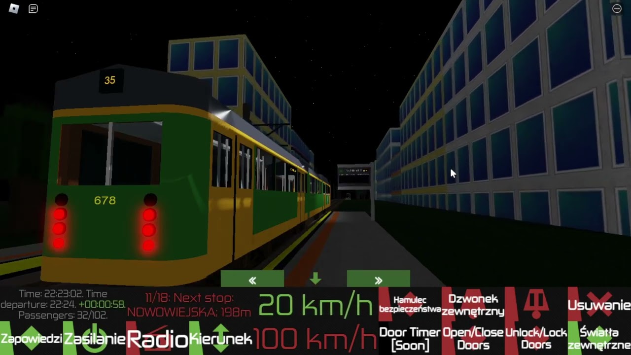DTG2 - Przejazd Düwagiem GT8 na linii 35 w kierunku Banacha (Roblox)