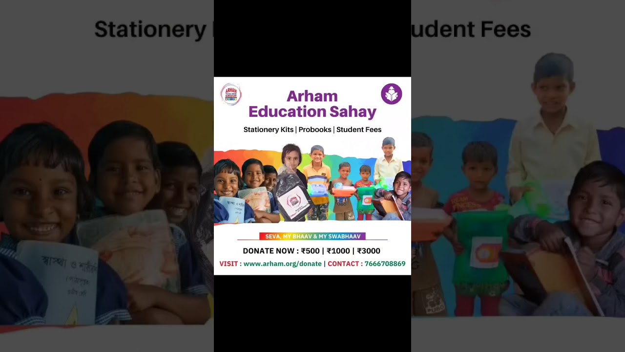 @ArhamYuvaSevaGroup @parasdhamtv #paryushan #day#1st #donate#stationary#to #needy#people#support