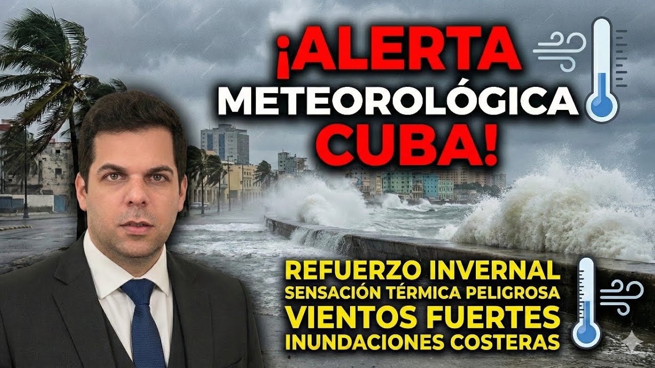 ​¡ALERTA EN CUBA! 🌬️ Frente Ártico y Peligro de Inundaciones: El Malecón bajo asedio