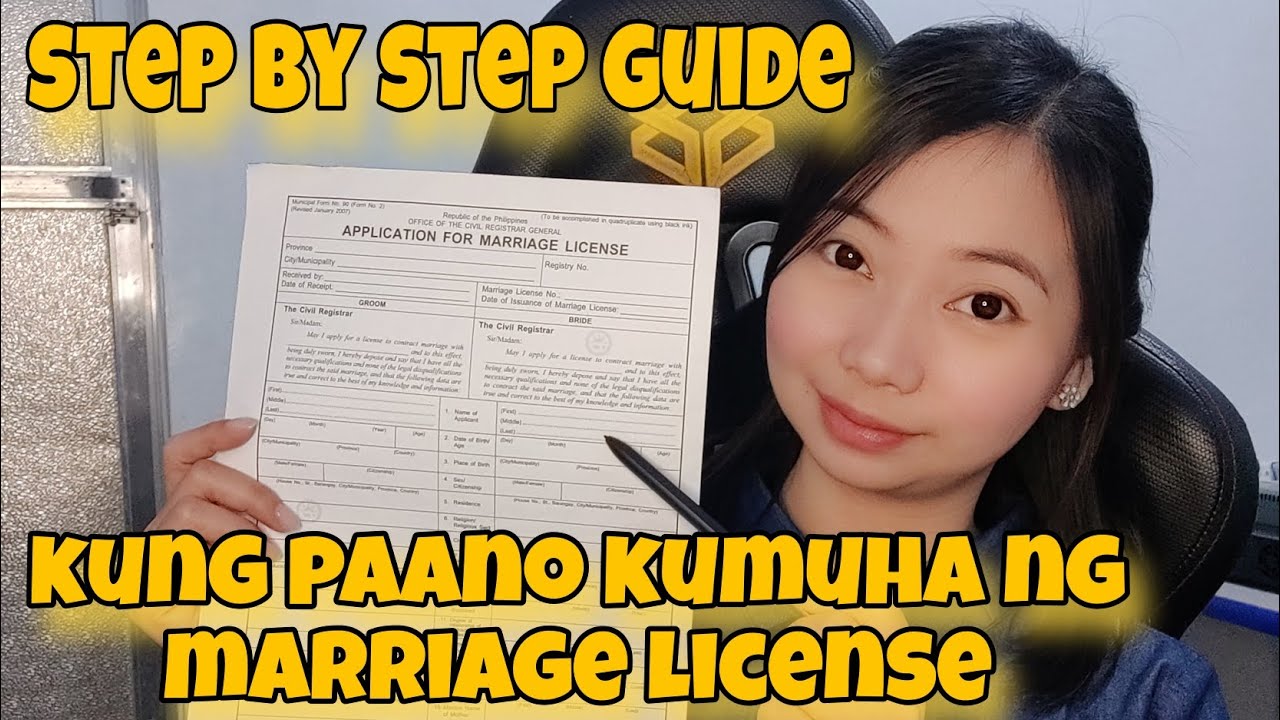 EASY STEP BY STEP GUIDE KUNG PAANO KUMUHA NG MARRIAGE LICENSE
