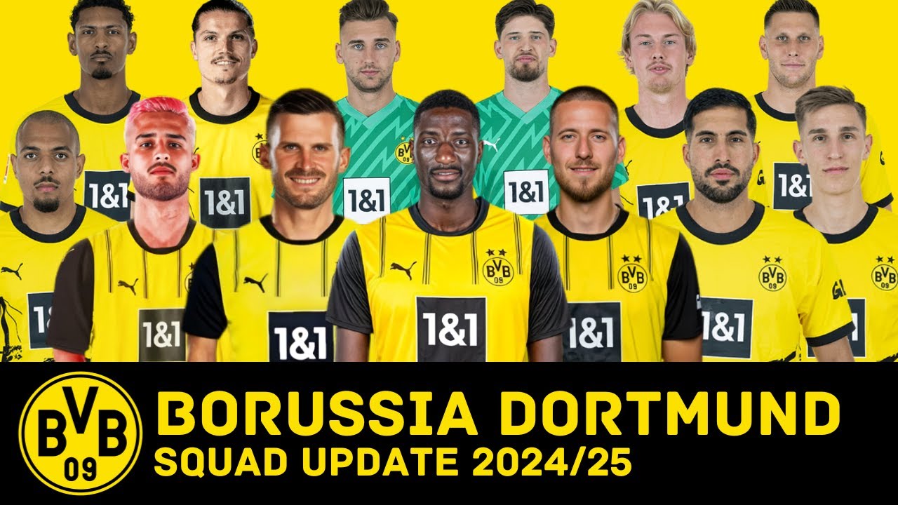 BORUSSIA DORTMUND Squad Update 2024/25 With New Signings Ft. Guirassy, Pascal Groß, Etc...