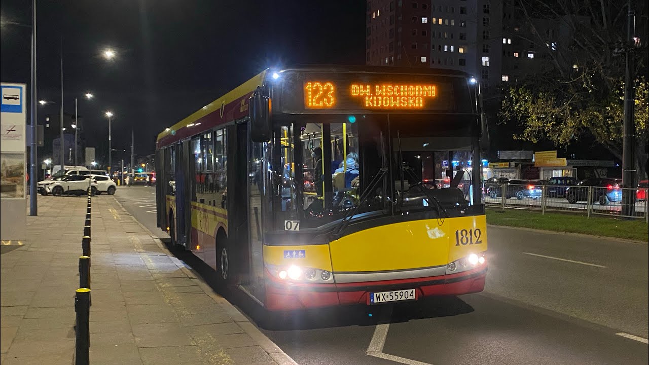 ↯ Solaris Urbino 12 III (MZA Warszawa #1812) 123 - Dw. Wschodni (Kijowska) ↯