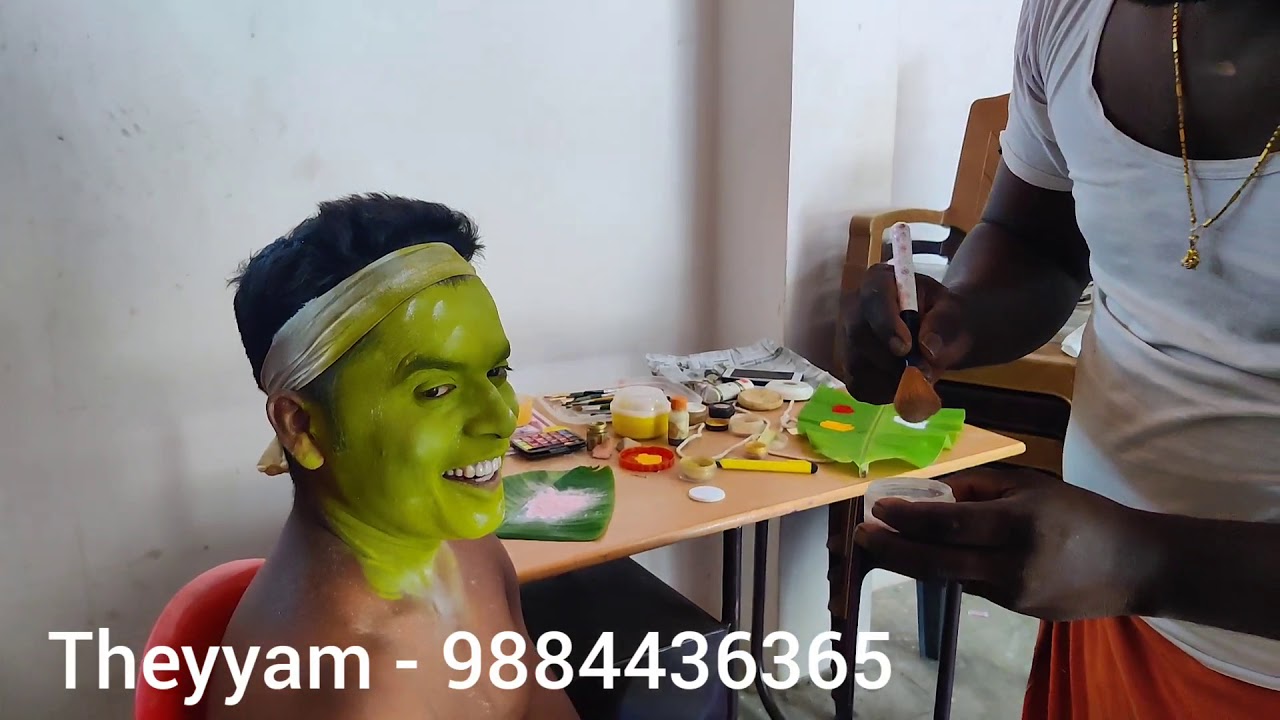 Theyyam  makeup and Preparation