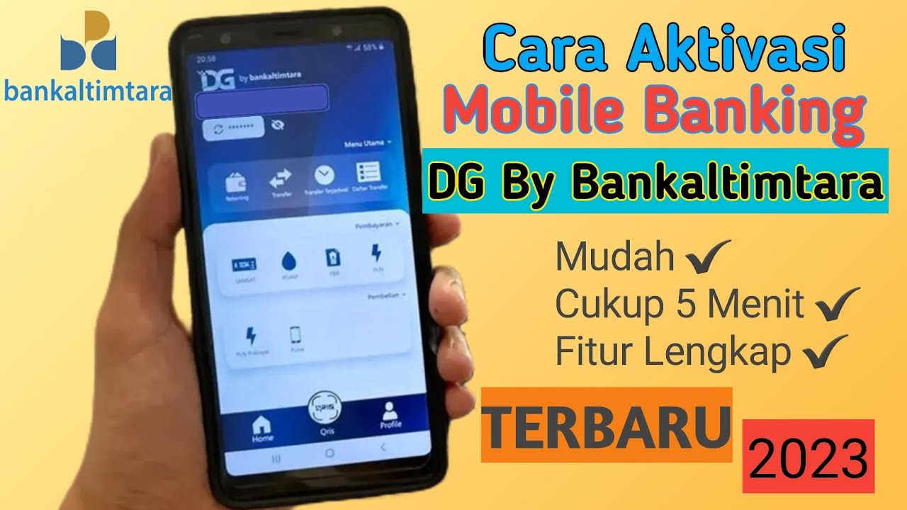 Cara Aktivasi Mobile Banking DG BY Bankaltimtara Terbaru 2023 | Bankaltimtara