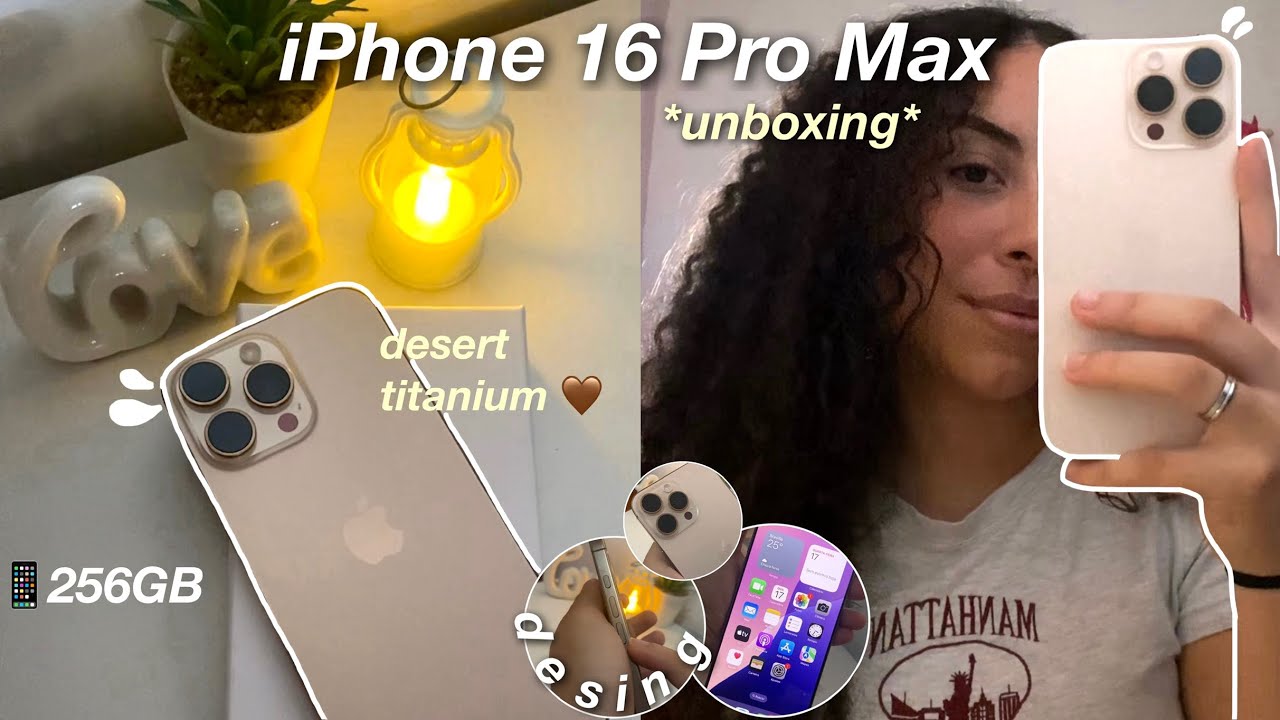 MEU NOVO CELULAR! ⭐️ *iPhone 16 Pro Max* unboxing, câmera, primeiras impressões…