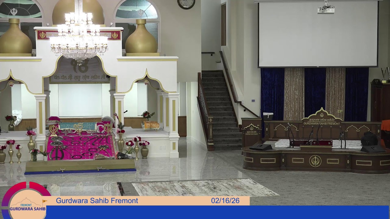 Gurdwara Sahib Fremont Evening Diwan 2026-02-16