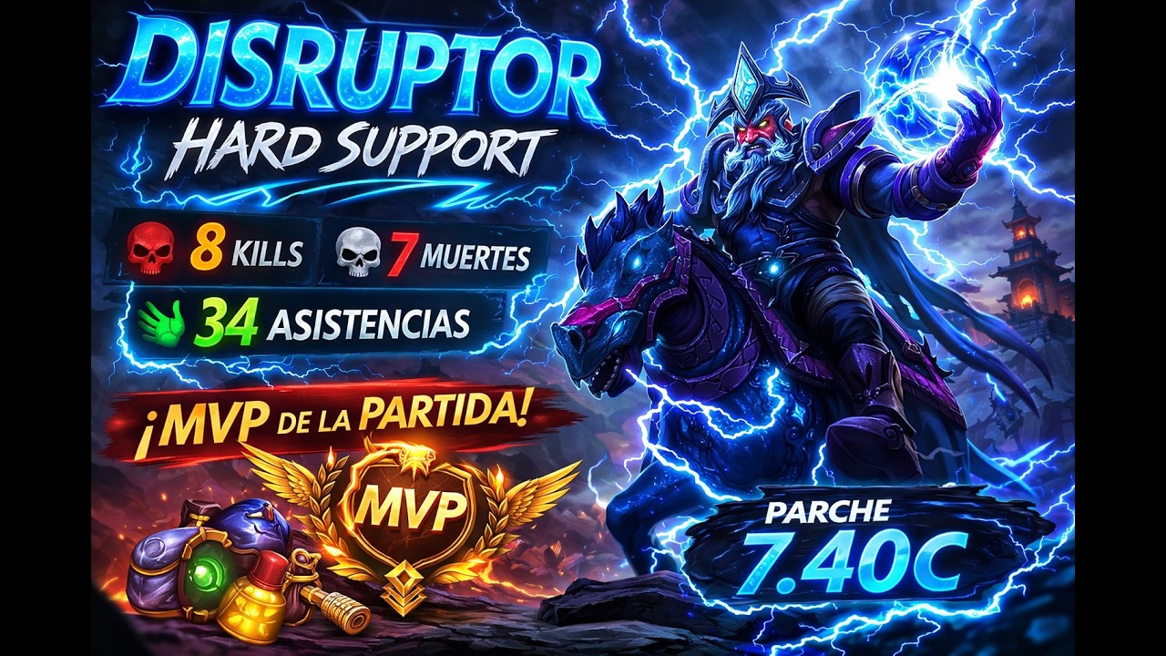 MVP CON DISRUPTOR SUPPORT (NADIE SE ABURRE CON ESTE HEROE🤪🤣) | DOTA 2 RANKED UE [Ep. #83]