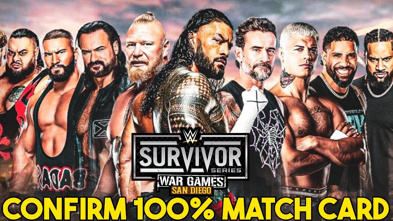 WWE Survive SERIES War GAMES 2025 100% CONFIRM MATCH CARD PREDATIONS! WWE Survive Series Match Card