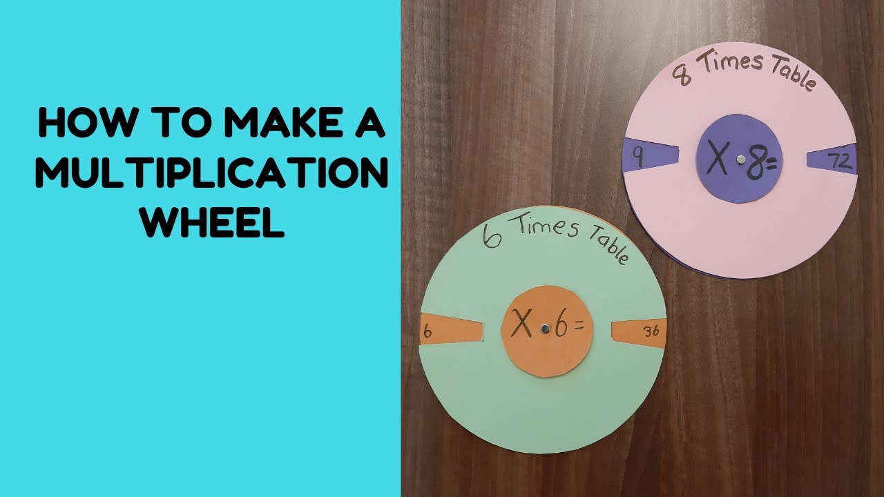 How to make a multiplication wheel
