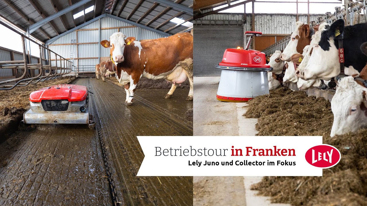 Betriebstour in Franken | Lely Juno und Collector im Fokus