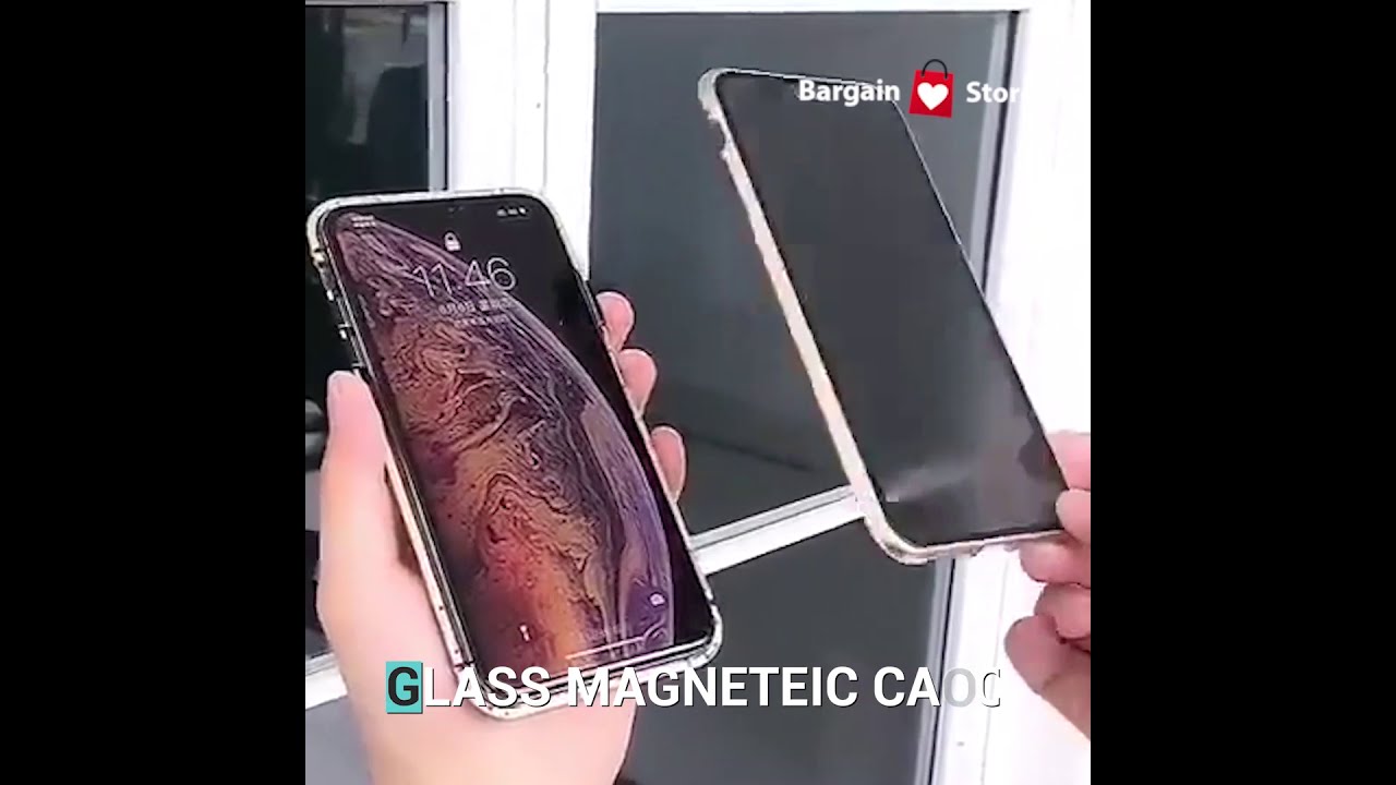 KISSCASE&trade; - MAGNETIC ANTI-SPY GLASS CASE FOR IPHONE