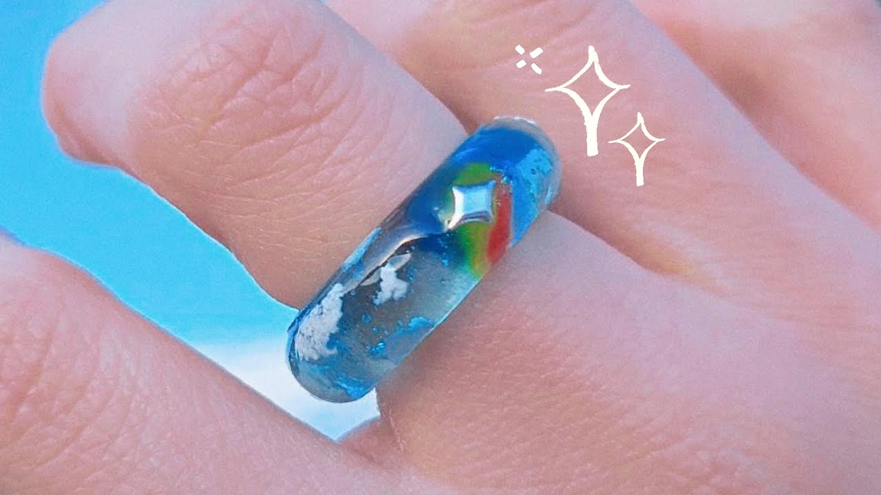 무지개를 매일 보고 싶어서 반지에 넣었습니다..