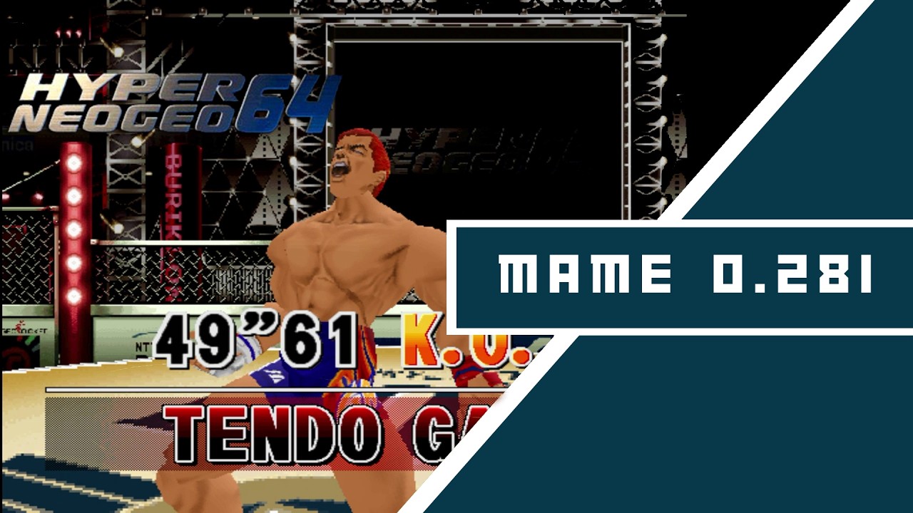 MAME 0.281 уже доступна! Улучшения Hyper Neo Geo 64!