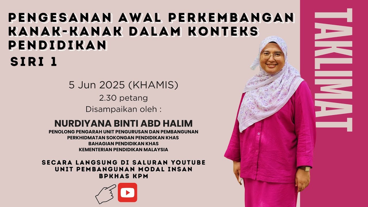 TAKLIMAT PENGESANAN AWAL PERKEMBANGAN KANAK-KANAK DALAM KONTEKS PENDIDIKAN