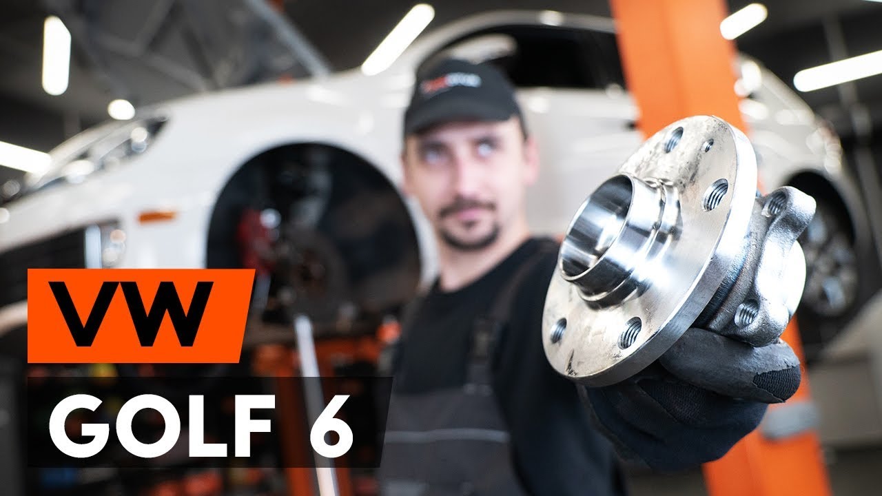 Hvordan bytte foran hjullager / foran hjullagersett der p&aring; VW GOLF 6 (5K1) [BRUKSANVISNING AUTODOC]