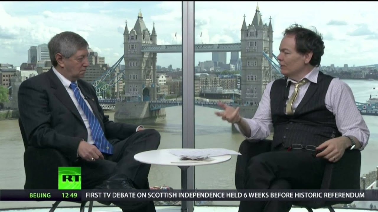 Peter Greenhill talks to Max Keiser, RT News