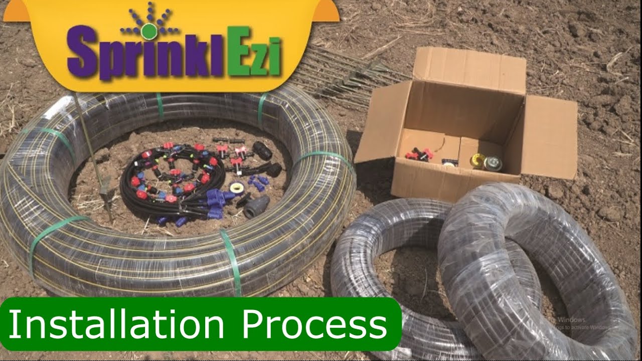 Installation Process: SprinklEzi-New Innovative Sprinkler System from Driptech India