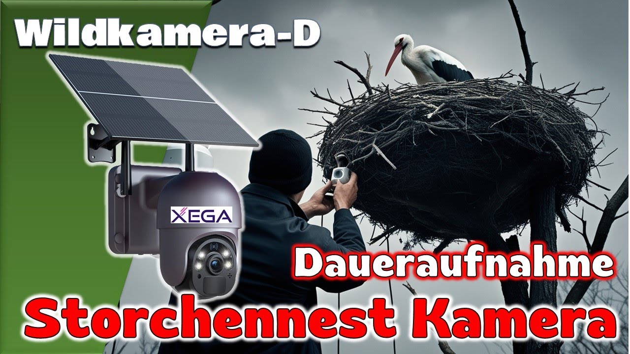 XEGA Solar Überwachungskamera Endlosaufnahme über Funk in 2K mit Weißlicht. Hammerteil