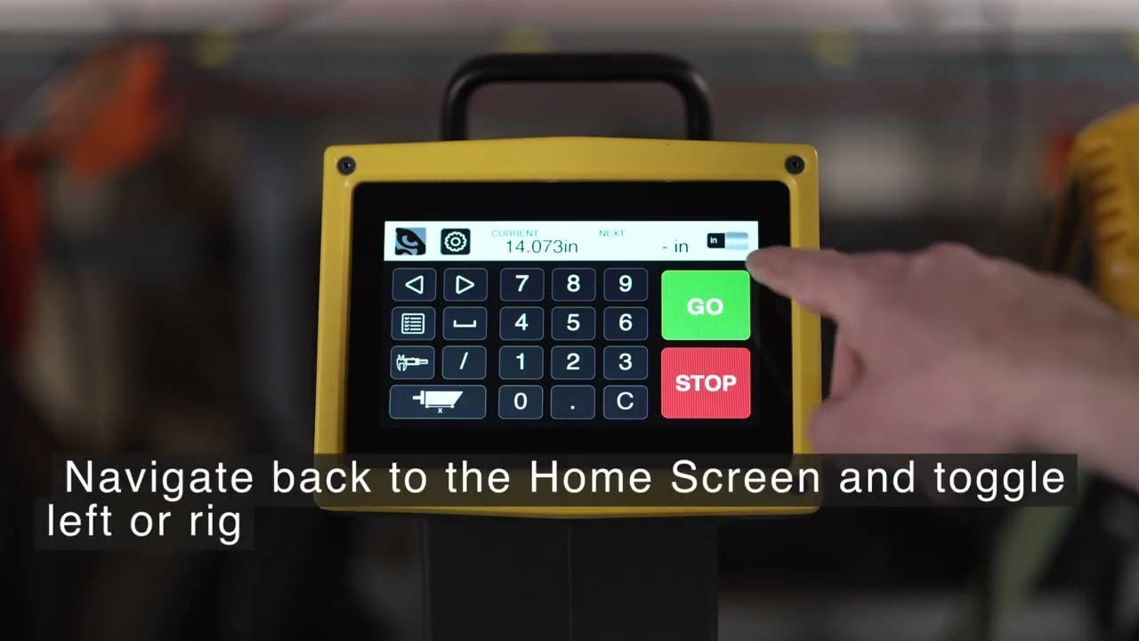 How To Change SawGear Touch's Unit of Measurement