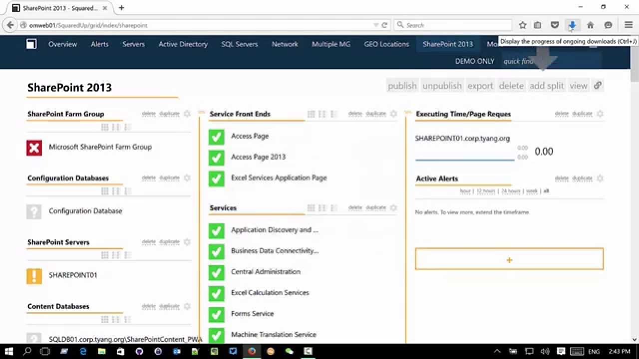 Squared Up Dashboard Export and Import Demo