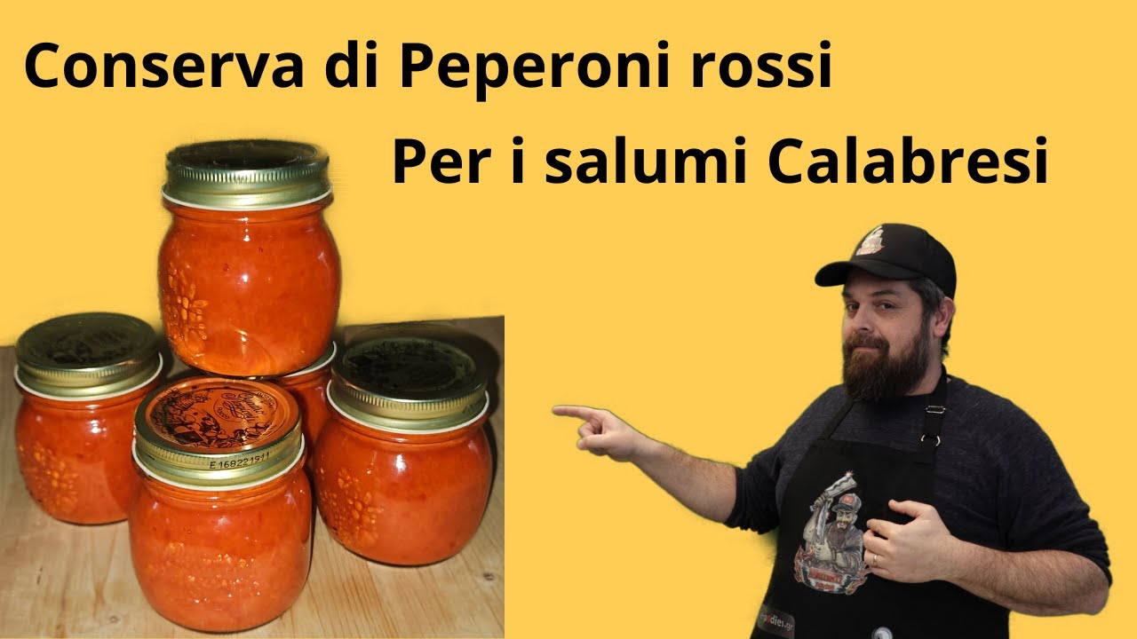 Conserva di peperoni rossi