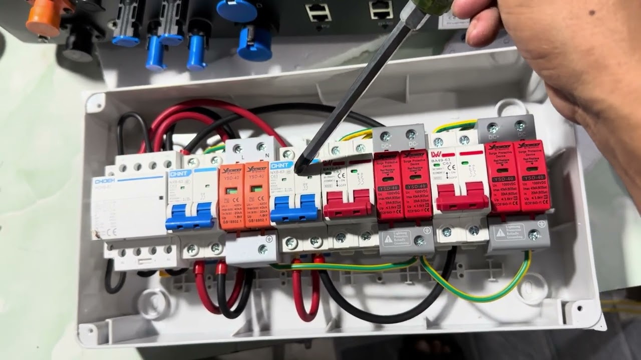 Đấu tủ điện với biến tần HYBRID đơn giản nhất, hiệu quả nhất của Miền Tây Solar 0523732663