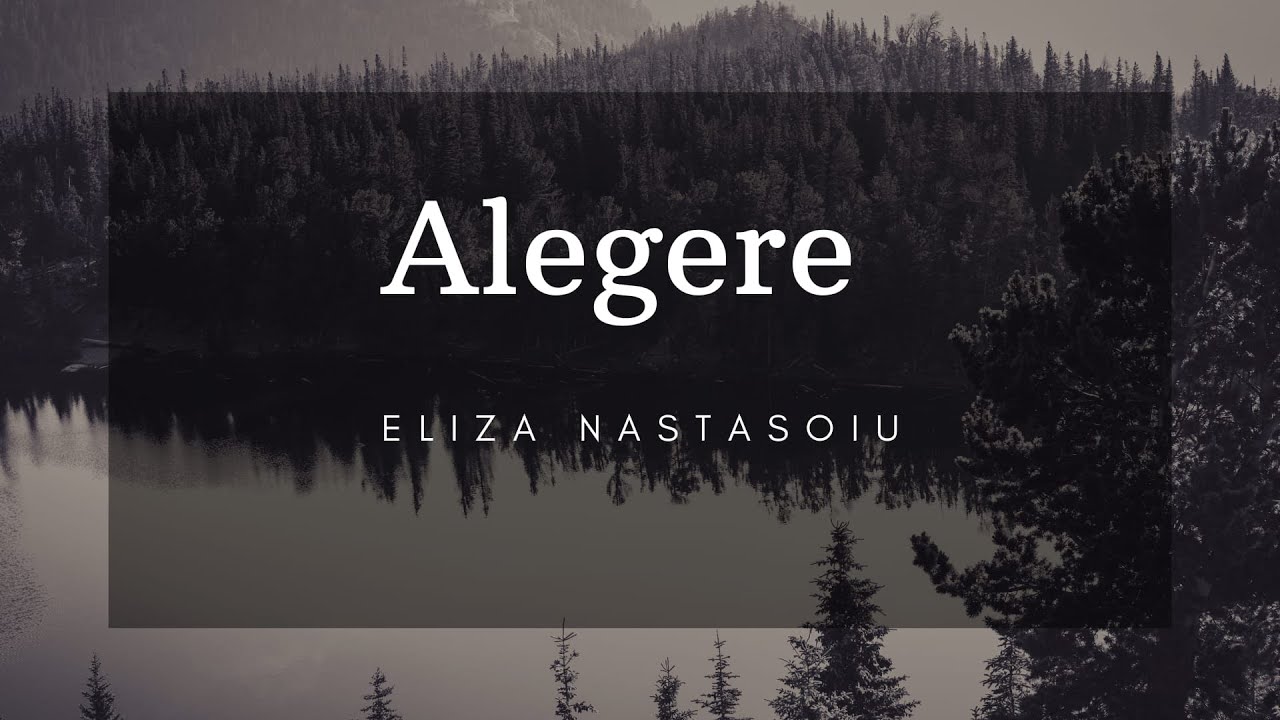 Alegere - Eliza Năstăsoiu ( LIVE )