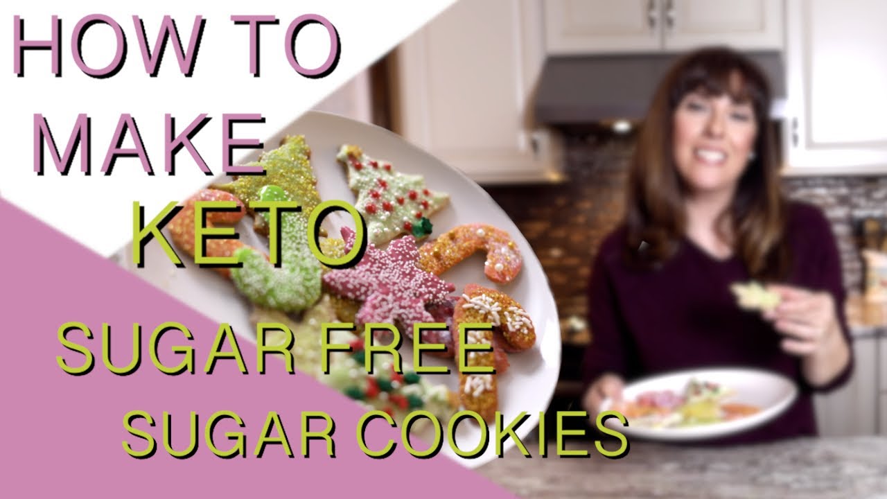 How to Make Sugar Free Keto Sugar Cookies: Nut Free, Low Carb, Gluten Free