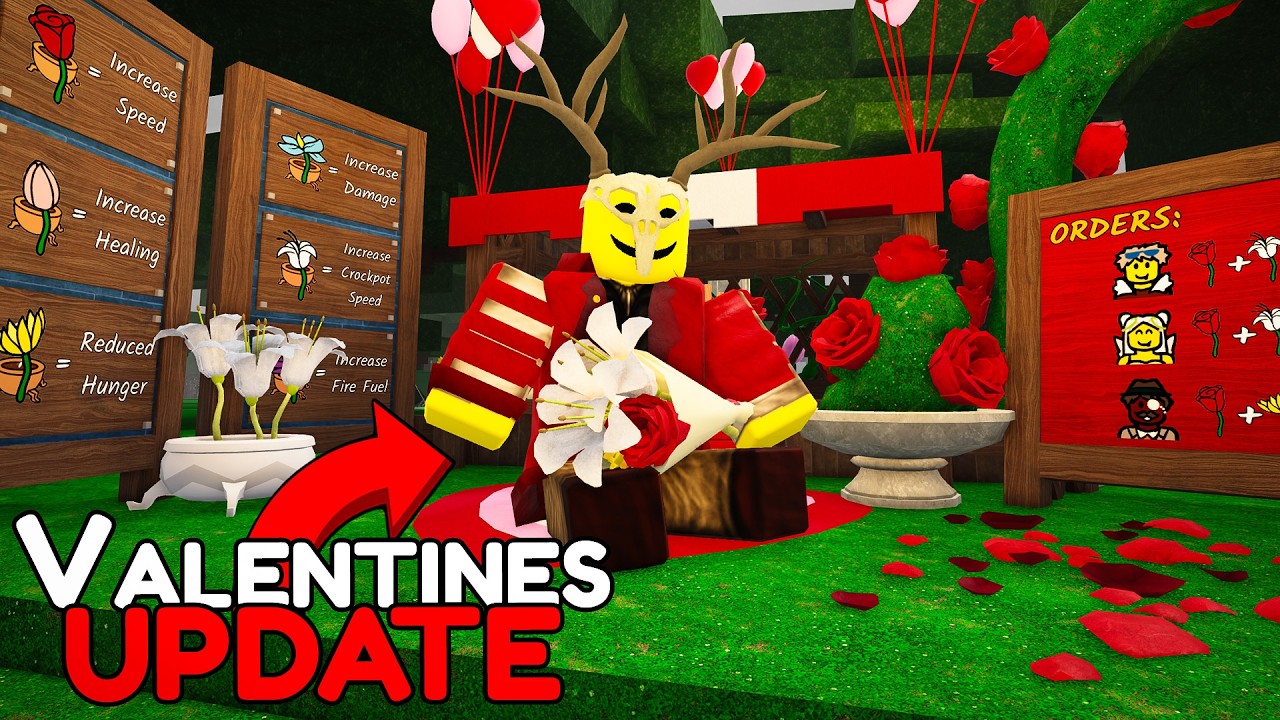 NEW VALENTINES UPDATE IS INSANE in 99 NIGHTS IN THE FOREST ROBLOX