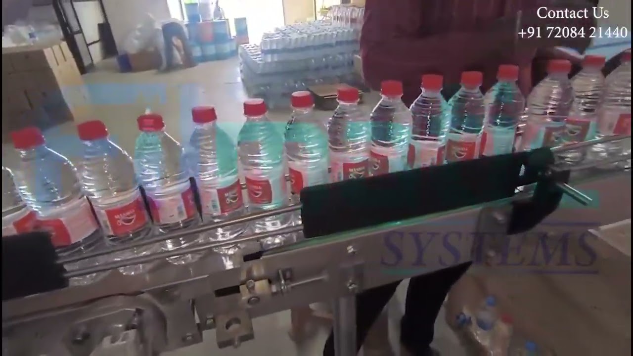90-120 BPM RIFC MACHINE WITH BOPP LABELING MACHINE & AUTOMATIC SHRINK WRAPPING MACHINE