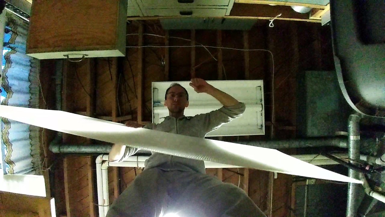 How to remove and put back diffuser on 4-bay fluorescent light fixture
