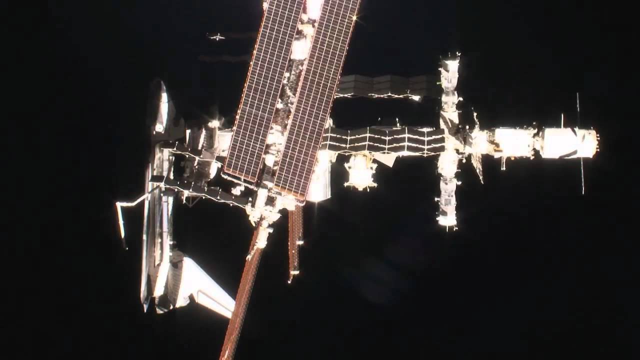 Shuttle Endeavour Docked to Station