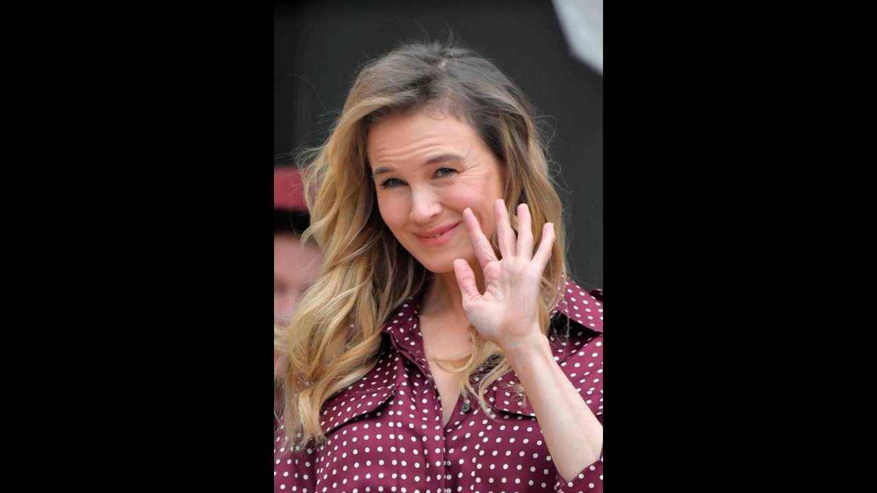 Renee Zellweger shows off natural beauty with minimal makeup while promoting Bridget Jones