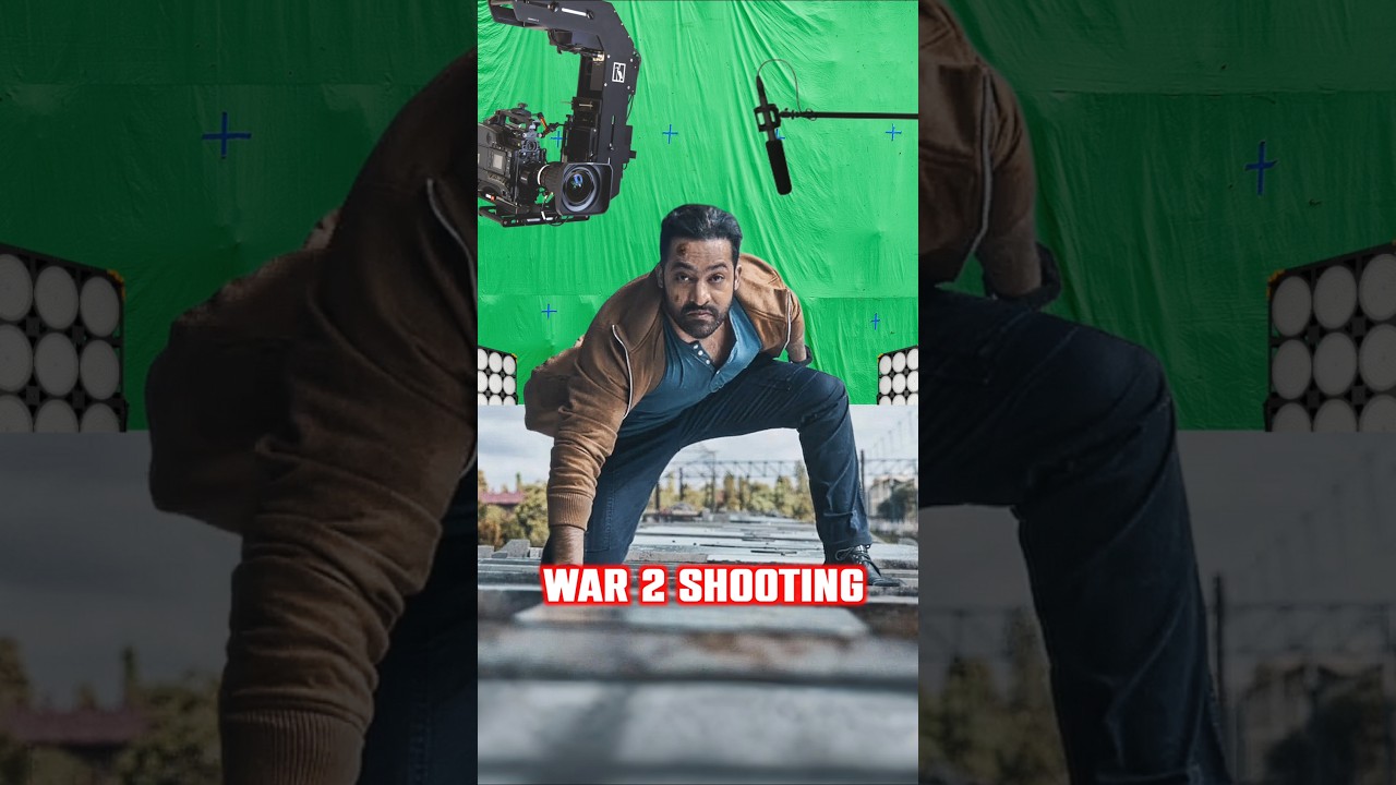 War 2 Movie Shooting | NTR Train Scenes VFX | Behind the Scenes #war2 #bts #shorts