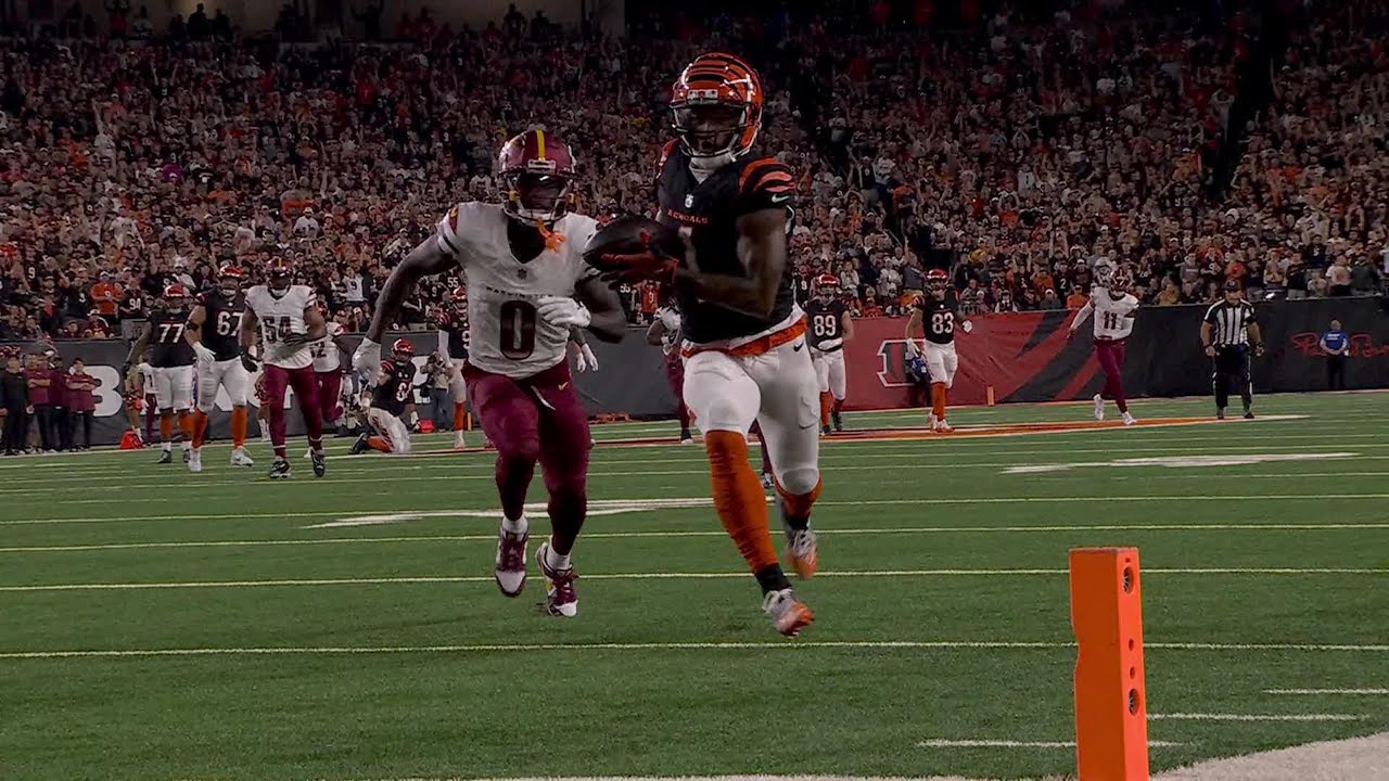 Joe Burrow fires a 41-yard TD dime to Ja'Marr Chase