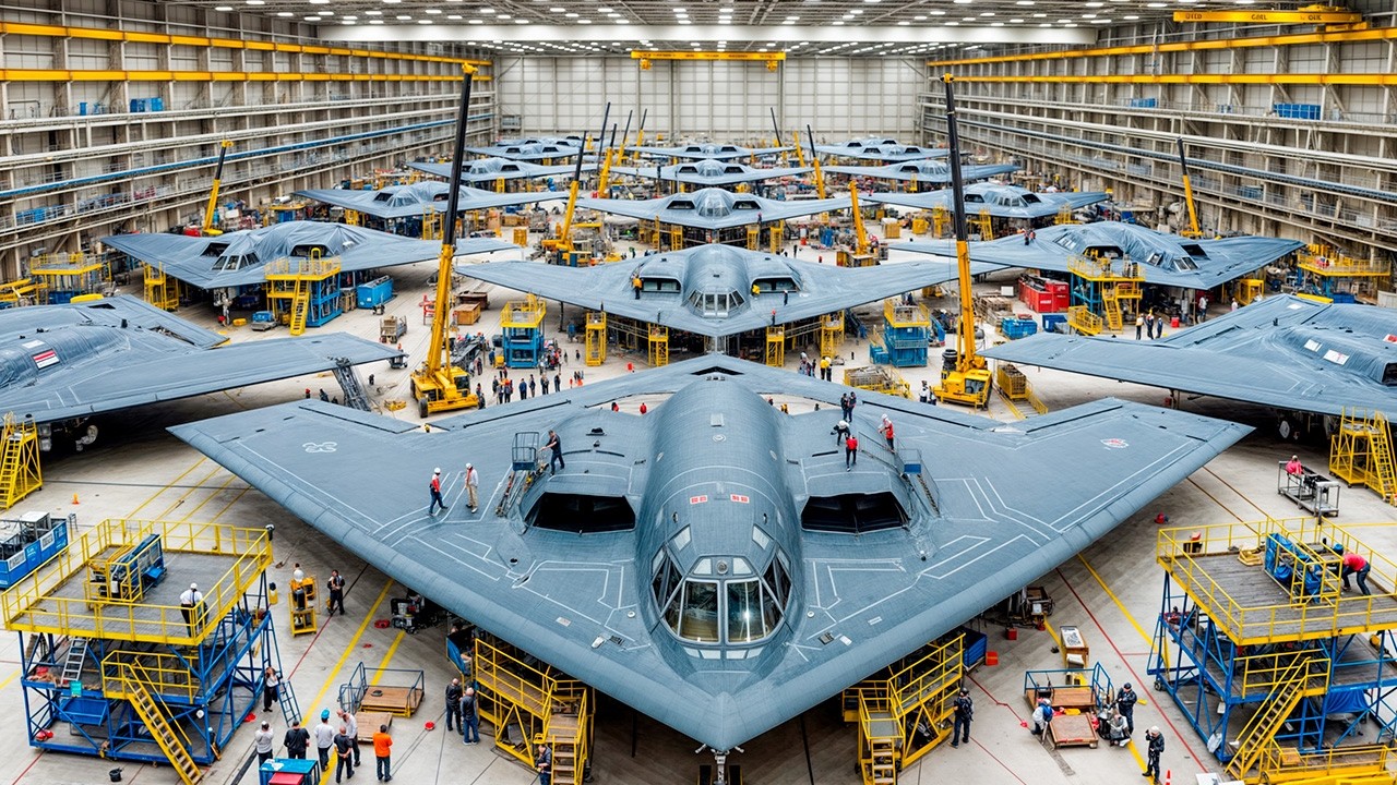 Wie Baut Man Ein Unsichtbares Flugzeug? Das 52m B-2 Spirit Stealth-Geheimnis! ✈️🤫🤯