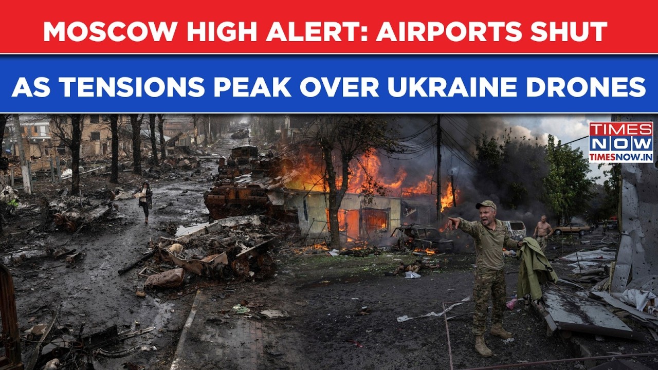 Moscow On High Alert: All Airports Shut After Buzzing Ukraine Drones Shot Down, But Tensions Linger
