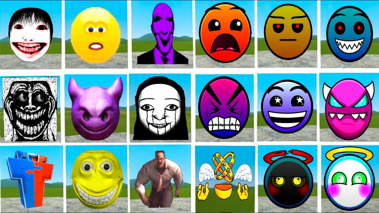 ALL FULL NICO'S NEXTBOT & LOBOTOMY DASH  In Garry's Mod