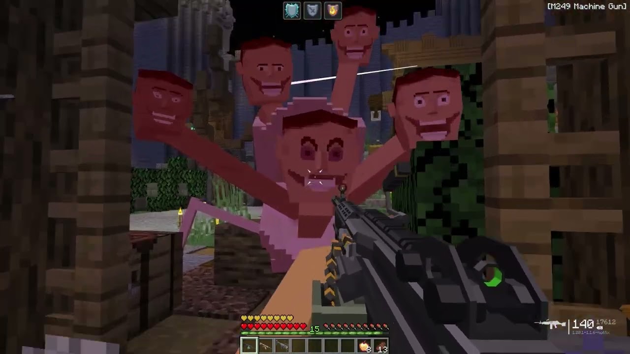 SKIBIDI Monster vs Grenade Launcher in Minecraft