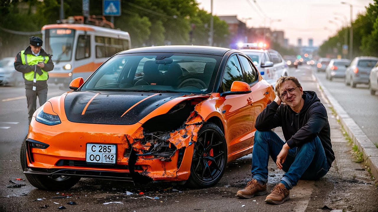 Разбил теслу брата.. Моя первая авария по моей вине! Обзор Квартиры