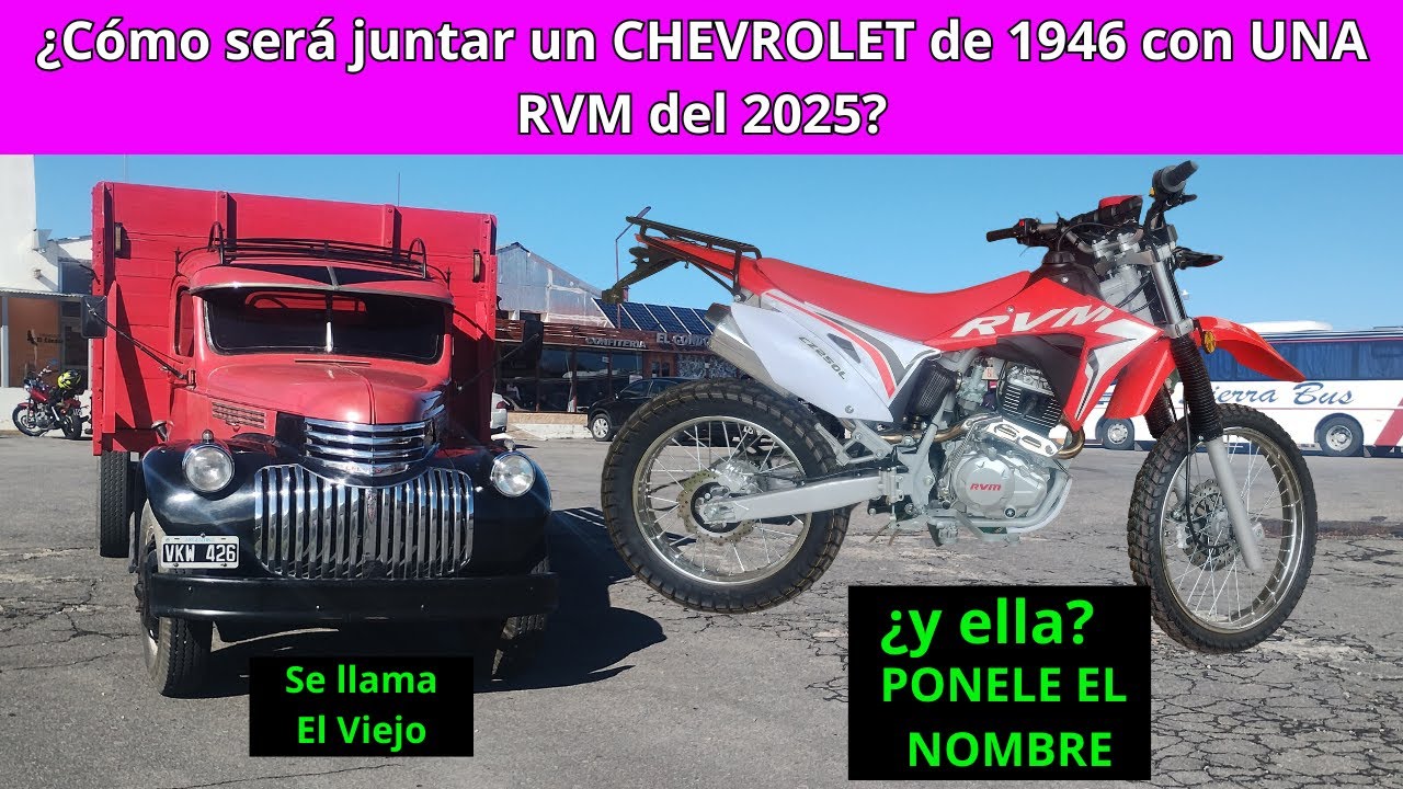 🚚 🏍Cual aguantará más?? Un Chevrolet de año 1946 ó una RVM CZ 250 del 2025?
