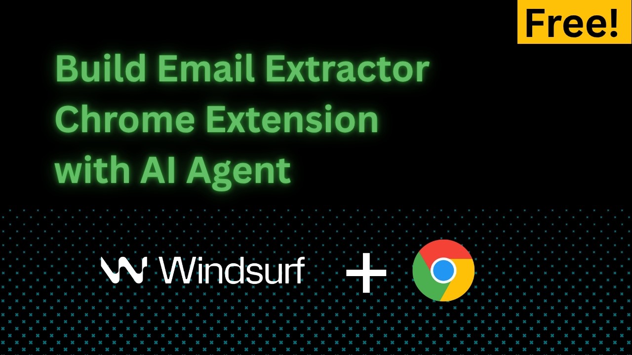 Windsurf — Как создать расширение для Chrome для извлечения электронных писем
