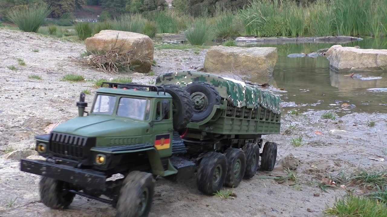 RC WPL B36 Ural mit Sattelauflieger , Vorstellung - RC WPL B36 Урал с полуприцепом, презентация