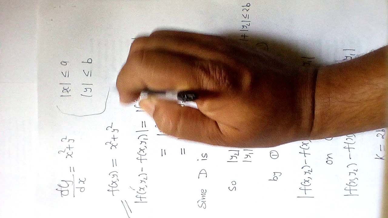 Existence and uniqueness theorem