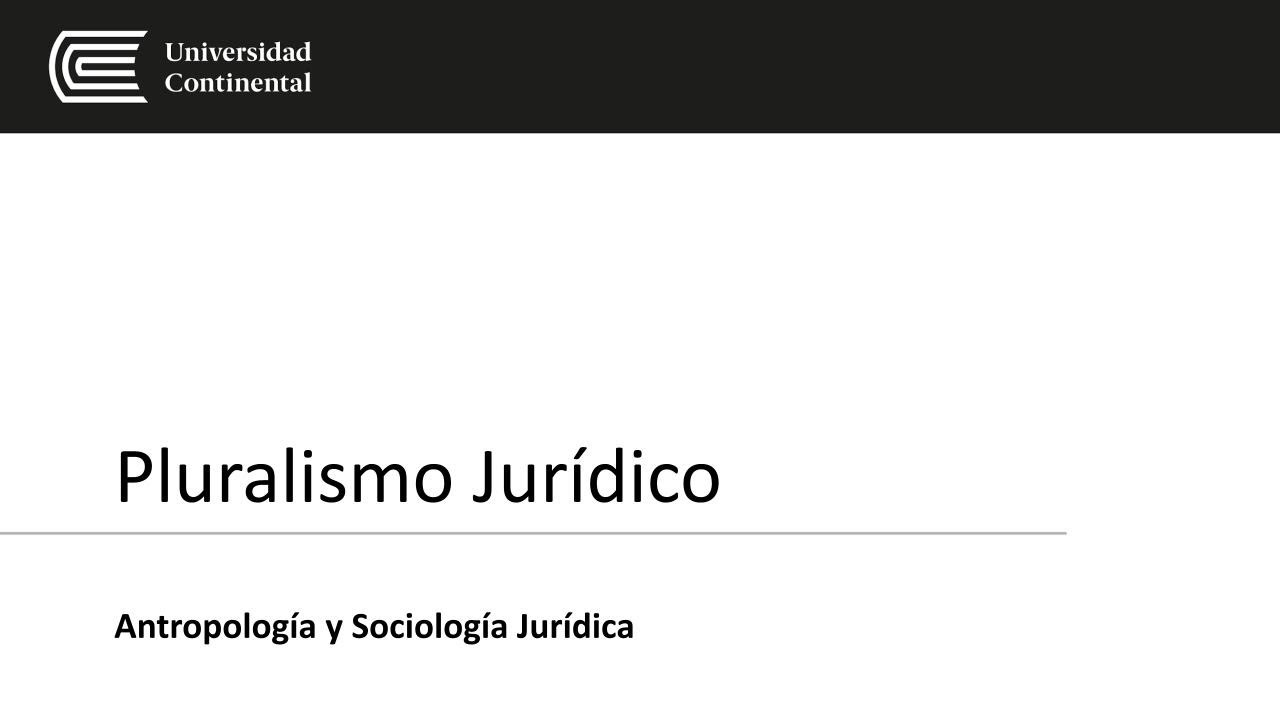 Pluralismo Jurídico
